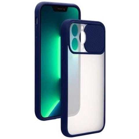 Cover Per Iphone 13 Pro Con Copertura Scorrevole Per Fotocamera, Blu - Foto 1