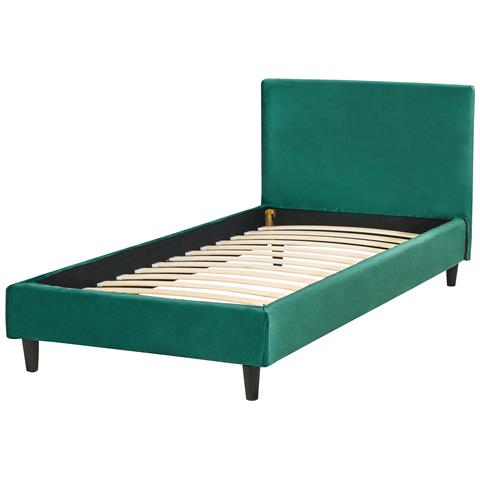 Letto Velluto Fitou 90 X 200 Cm Verde Scuro - Foto 8