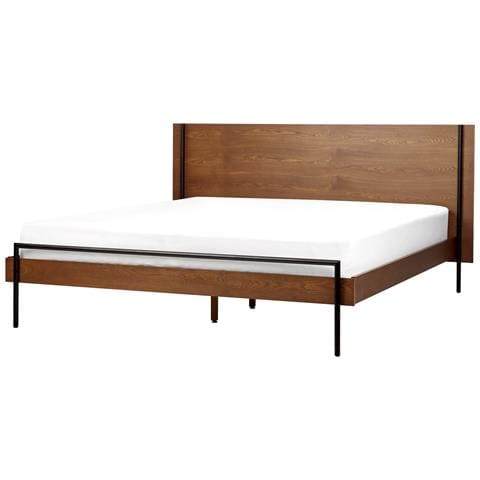 Letto Matrimoniale Marrone Scuro 180 X 200 Cm Libermont - Foto 8