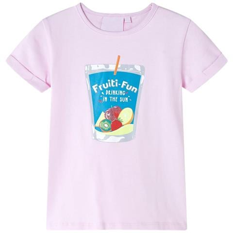 Maglietta Da Bambina Rosa Tenue 116 - Foto 1