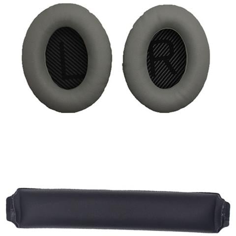 Cuscinetti E Archetto Di Ricambio Per Cuffie Bose Qc15 Qc25 Qc35 Grey+black - Foto 1