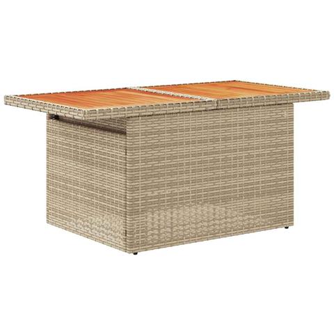 Set Divano Da Giardino 6 Pz Con Cuscini Beige In Polyrattan - Foto 10