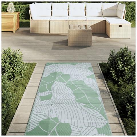 Tappeto Da Esterno Verde 80x250 Cm In Pp - Foto 3