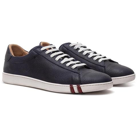 Scarpe Da Ginnastica In Pelle Blu - Eu45/us12 - Foto 5