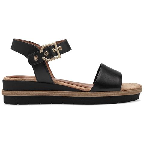 Black Casual Open Sandals Sandali Pelle Scarpe Donna Nero Eu 36, 1-28222-42 001 - Foto 2