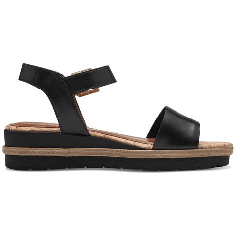 Black Casual Open Sandals Sandali Pelle Scarpe Donna Nero Eu 36, 1-28222-42 001 - Foto 3