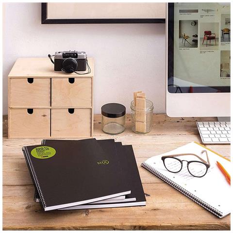 A603990 quaderno per scrivere A5 120 fogli Nero - Foto 3