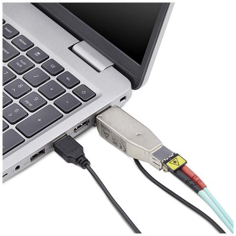 Dongle convertitore multimediale da fibra Gigabit a RJ45 Ethernet, monomodale ottico 10 km /multimodale 800 m, alimentato via USB, compatto, micro mini, TAA - Foto 6