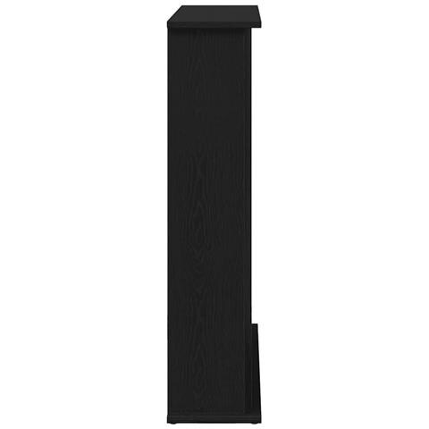 Cornice per Camino Rovere Nero 75x20x87,5 cm in Truciolato - Foto 2