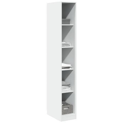Armadio Bianco 30x50x200 Cm In Legno Multistrato - Foto 3