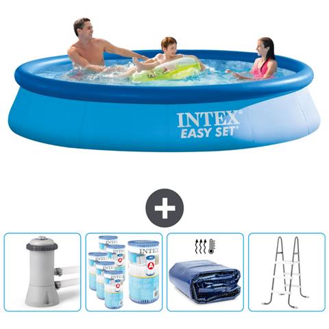 Piscina Fuori Terra - In Giro - 366x366x76 Cm - Blu - Include Accessori Coordinati Cb95 - Foto 1