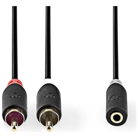 CABW22255AT10 cavo audio 1 m 2 x RCA RCA Antracite - Foto 1