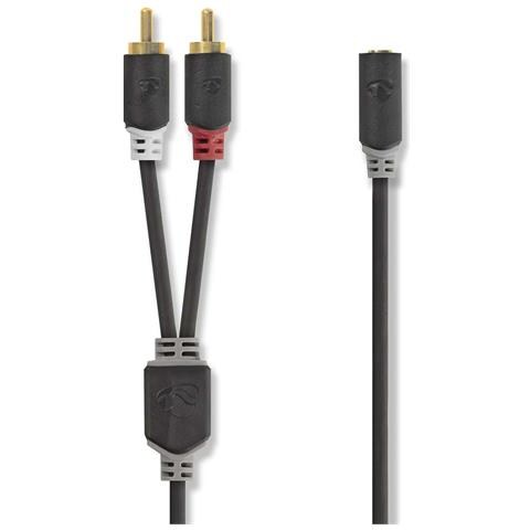 CABW22255AT10 cavo audio 1 m 2 x RCA RCA Antracite - Foto 2