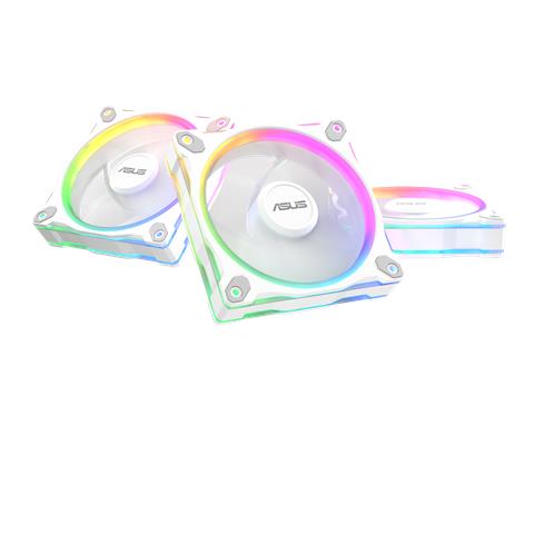 Ventole ARGB Prime MR120 Fan ARGB Reverse 12 cm Kit 3 Pezzi Case PC Colore Bianco - Foto 1