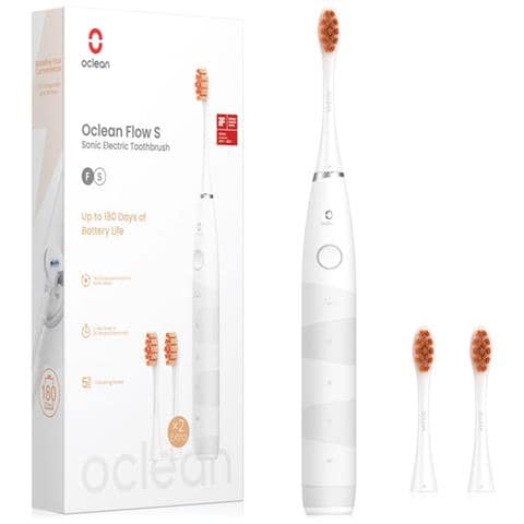 Flow S Adulto Spazzolino elettrico sonico Arancione, Bianco - Foto 3