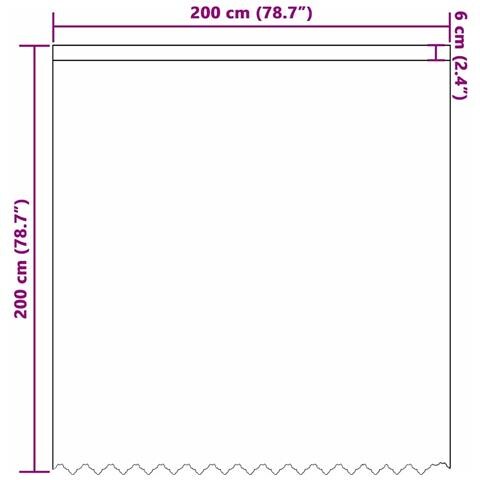 Tende con tende Floreale Bianco 200 x 200 cm Poliestere - Foto 8