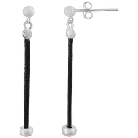 Ciondolo Infinito In Argento Con Cordino Nero, Argento 925 - Foto 1