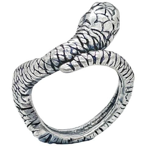 Anello Snake1 In Argento Invecchiato - Foto 1