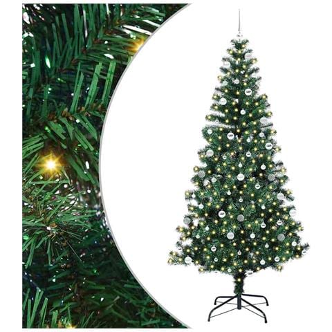 Albero di Natale artificiale con luci integrate Verde 240 cm - Foto 1