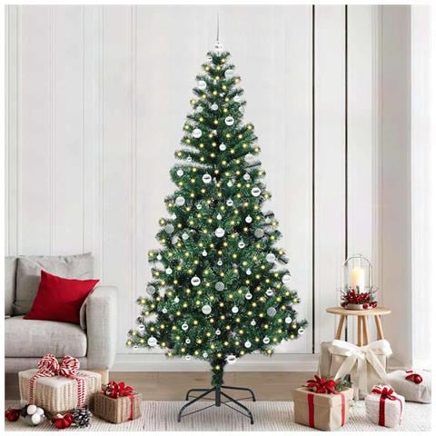 Albero di Natale artificiale con luci integrate Verde 240 cm - Foto 2