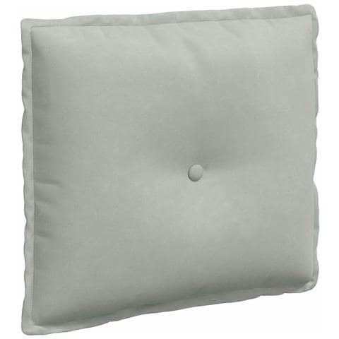 Cuscino per Schiena Grigio chiaro 50 x 45 cm Tessuto in Cords - Foto 1