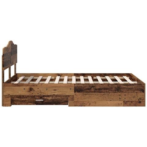 Struttura del letto con cassetto Legno vecchio 120 x 190 cm - Foto 9