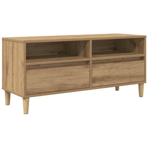 Mobile TV con cassetto Rovere artigianale 100 x 34,5 x 44,5 cm - Foto 1