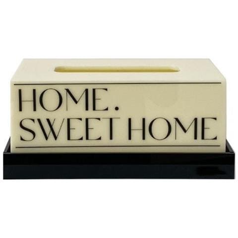 Elegante Scatola Per Fazzoletti Da Scrivania In Acrilico - Elegante Organizer Per Casa E Ufficio Beige - Foto 1