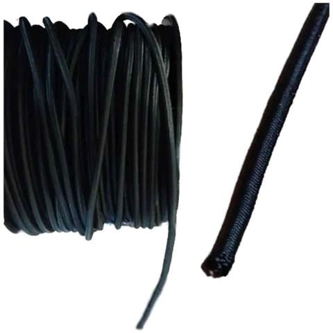 Corda Elastica Nera 10mm 50 Metri Per Teli E Fissaggi - Foto 1