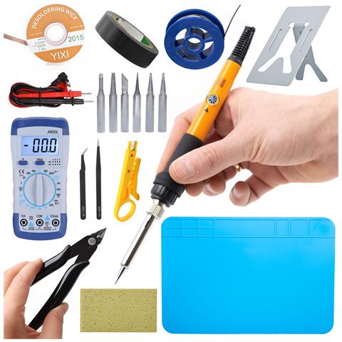 Lutownica Di Precisione Op60w - Set 18 In 1 Con Potenziometro | 60w, 200-450°c | Per Elettronica E Riparazioni - Foto 1