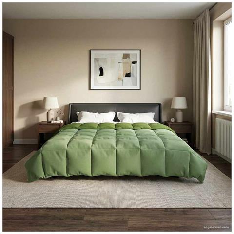 Piumone Completo Annuale Verde 200 x 240 cm Microfibra - Foto 2
