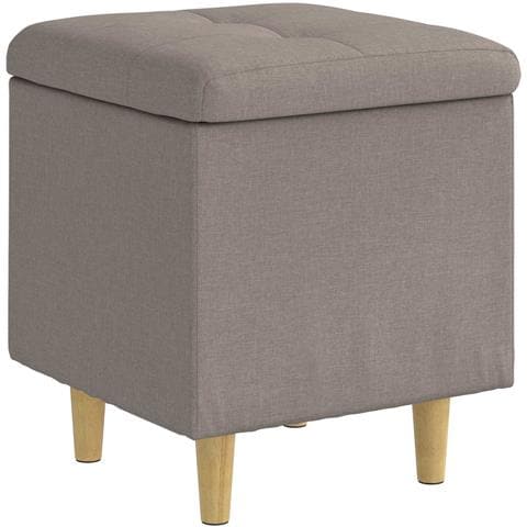 Pouf contenitore con cuscino Talpa 40 x 40 x 45 cm Tessuto - Foto 1