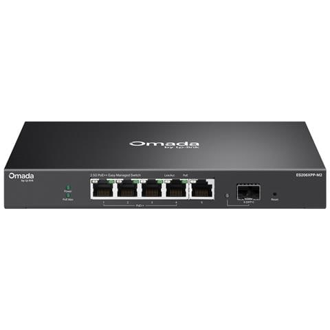 ES206XPP-M2 switch di rete Gestito L2 2.5G Ethernet (100/1000/2500) Supporto Power over Ethernet (PoE) Montaggio da desktop /parete Nero - Foto 1
