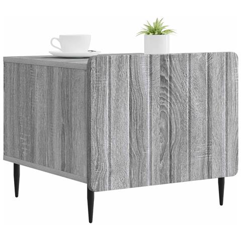 Tavolino da salotto con cassetto Grigio Sonoma 49 x 50 x 42 cm - Foto 2