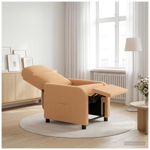 Poltrona reclinabile Beige Bouclé - Foto 2