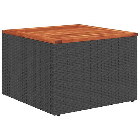 Set di divani 6 pz Nero Rattan sintetico e Acciaio - Foto 2