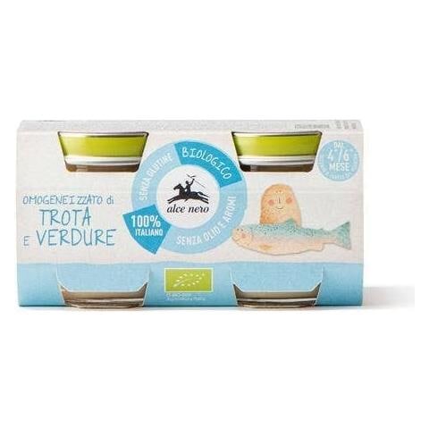 Omogeneizzato Trota e Verdure Baby Food Bio 2 X 80 g - Foto 1