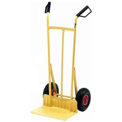 Carrello portacasse acciaio ruote pneumatiche max 200 Kg cm 50x51x h117 - Foto 4