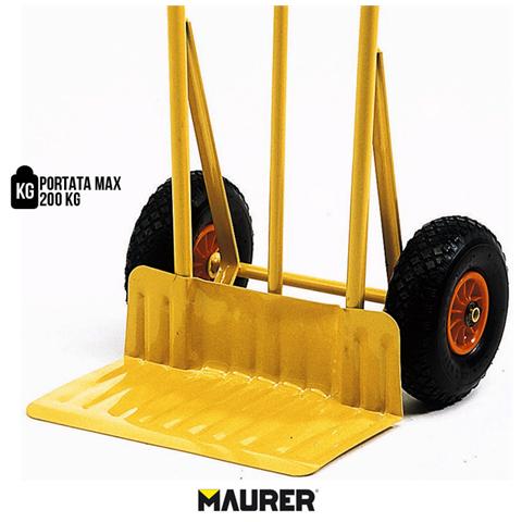 Carrello portacasse acciaio ruote pneumatiche max 200 Kg cm 50x51x h117 - Foto 2