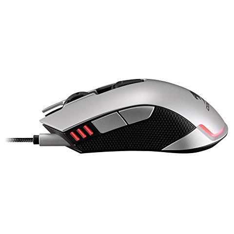 Mouse Gaming USB 530M Ottico 6 Tasti 5000 DPI Retroilluminato Color Argento - Foto 6