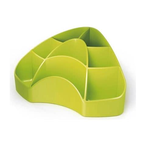 Portaoggetti Da Scrivania Multipot Mydesk Polistirene Verde 8 Scomparti 7121v - Foto 1
