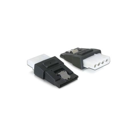 65046 4pin Molex 15pin SATA Nero cavo di interfaccia e adattatore - Foto 1