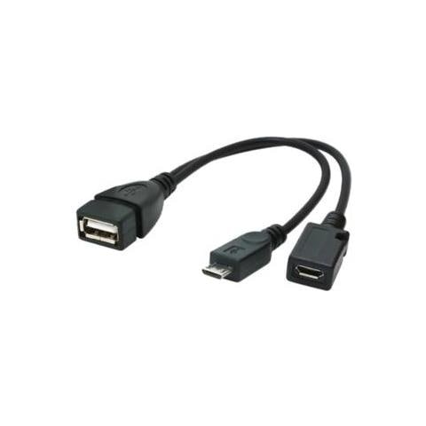 A-OTG-AFBM-04 Micro USB-B USB-A Nero cavo di interfaccia e adattatore - Foto 1