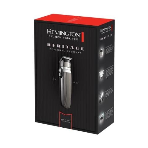 Rasoio Elettico Heritage PG9100 con Lame in Acciaio Funzionamento Umido Lavabile Spia Luminosità / Carica Colore Nero /Grigio - Foto 4