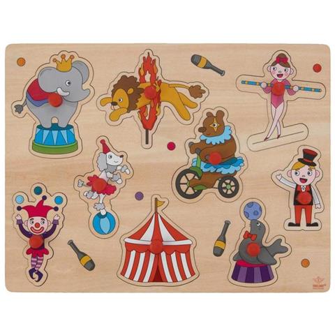 Puzzle Circus Junior 22,5 X 30 Cm Legno 10 Pezzi - Foto 1