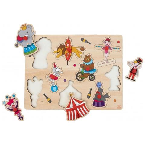 Puzzle Circus Junior 22,5 X 30 Cm Legno 10 Pezzi - Foto 3