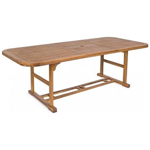 Tavolo Per Esterno Noemi Allungabile In Legno 180/240x100x H 74cm - Foto 1