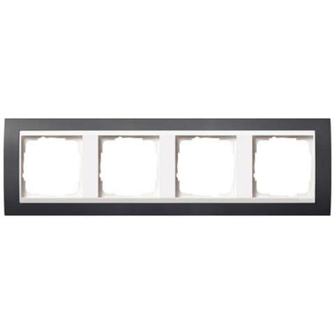 0214328 Placca Copripresa E Copri Interruttori Nero, Bianco - Foto 1