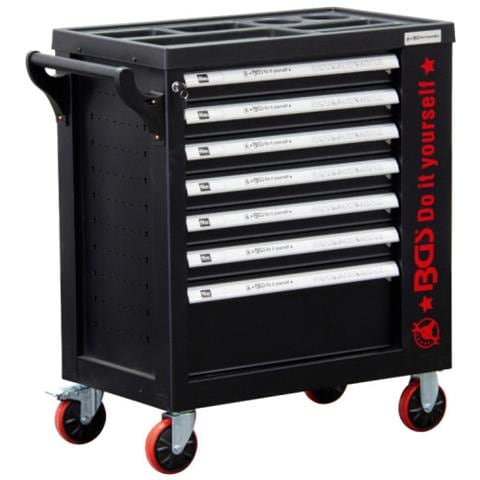 Carrello Da Officina - 7 Cassetti E 1 Porta Laterale - Vuoto - 6058-1 - Foto 1