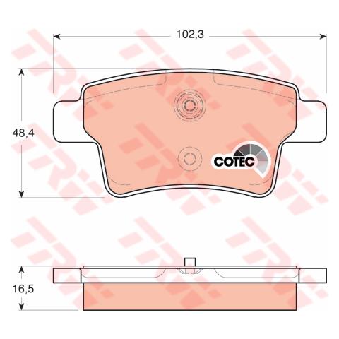 Pattini Freno Citroen C4 Grand Picasso (ua) 1.6 Gdb1692 - Foto 1